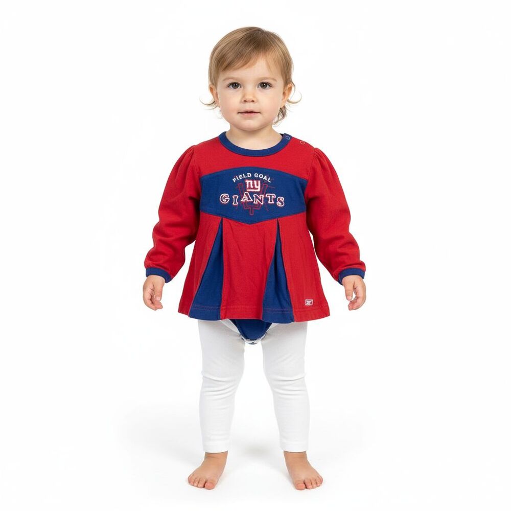 NYG New York Giants Baby Girls Dress 24 Months NFL Football Red Blue Fan Gear